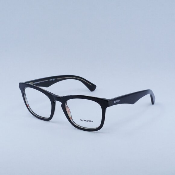 🕶️ New Burberry BE2417 4121 53mm Eyeglasses - Top Black On Vintage Check Frame - Picture 1 of 10
